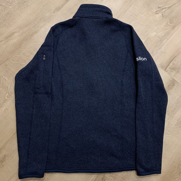 Patagonia Better Sweater Jacket Women's Medium Full Zip Navy Fleece Company Logo - Picture 7 of 8